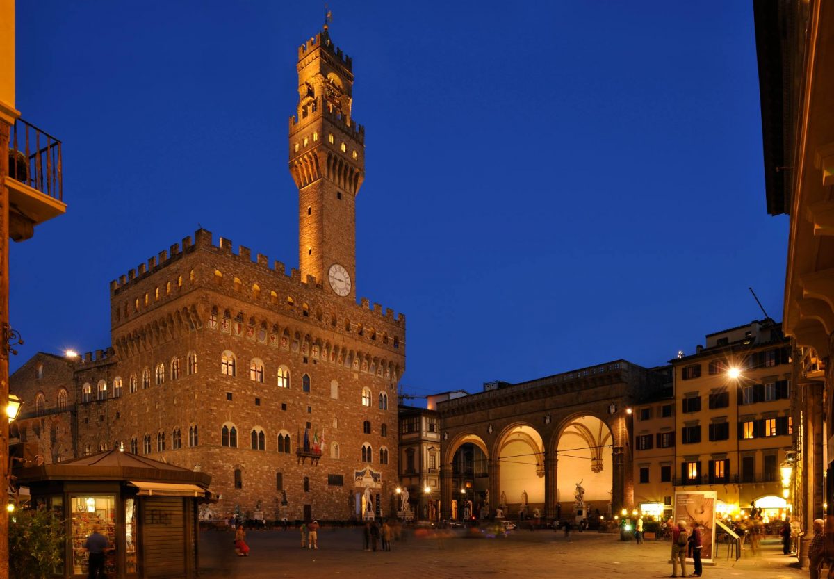 Historia de piazza della Signoria Florencia