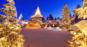 Viaje a Rovaniemi en Laponia, incluyendo el pueblo de Papá Noel y la aurora boreal