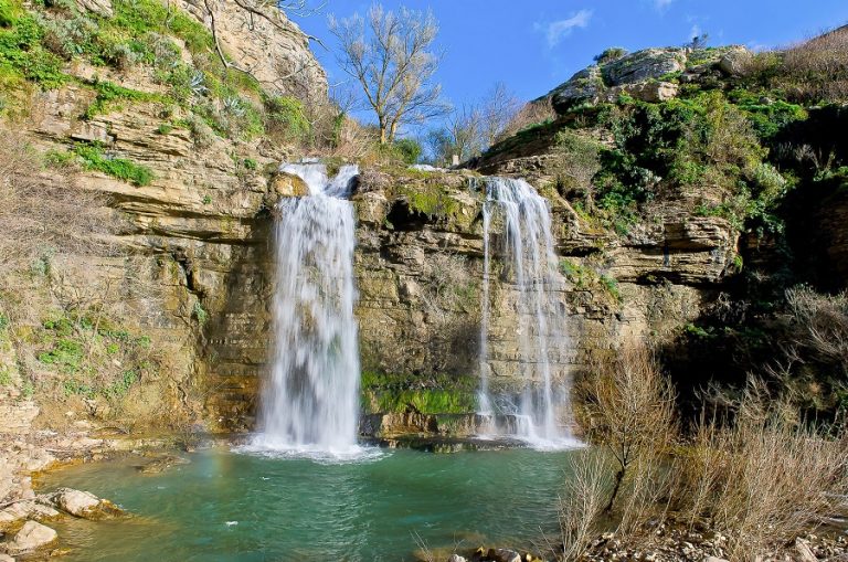cascate delle due rocche corleone pa sicilia italia