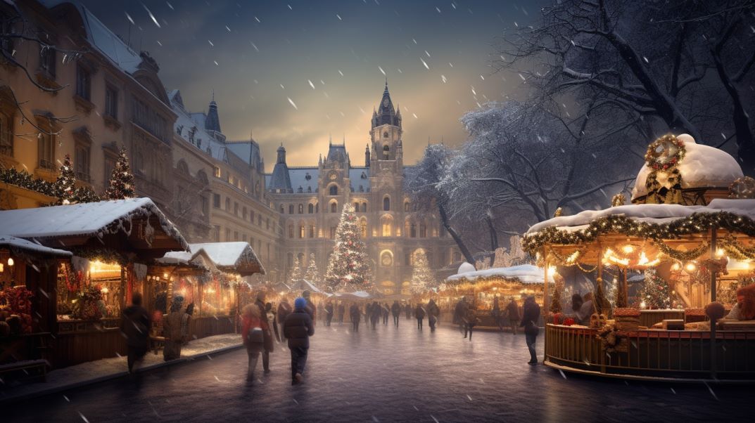 contentcreativestudio realistic photo of a christmas fair in bu 42922d8c 0a6a 4a54 be71 04ff559ee806