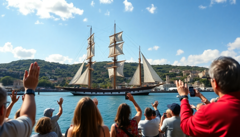 el regreso del amerigo vespucci a la spezia un evento historico que celebra la tradicion maritima 1750066408